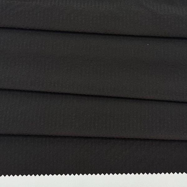 4 Way Stretch Bubble Vertical Stripe Fabric 93% Polyester 7% Spandex Fabric 146GSM