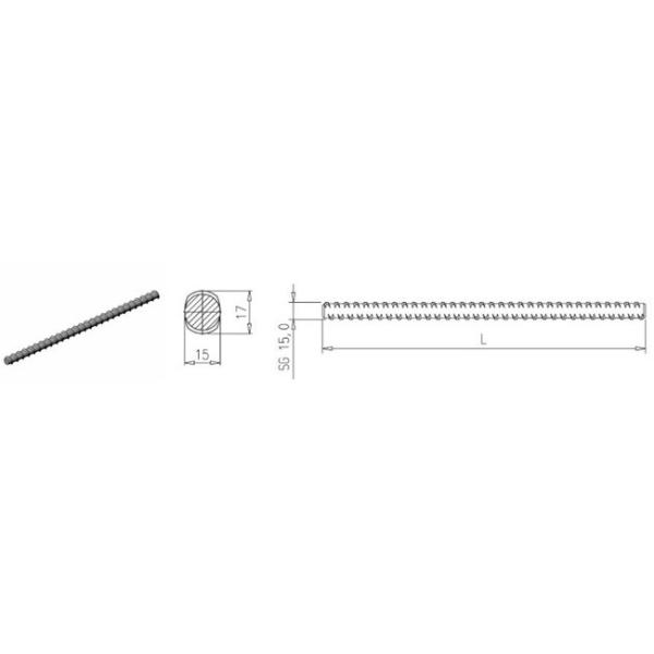 ForPro Concrete Formwork Accessories Galvanized Tie Rod With High Intensity