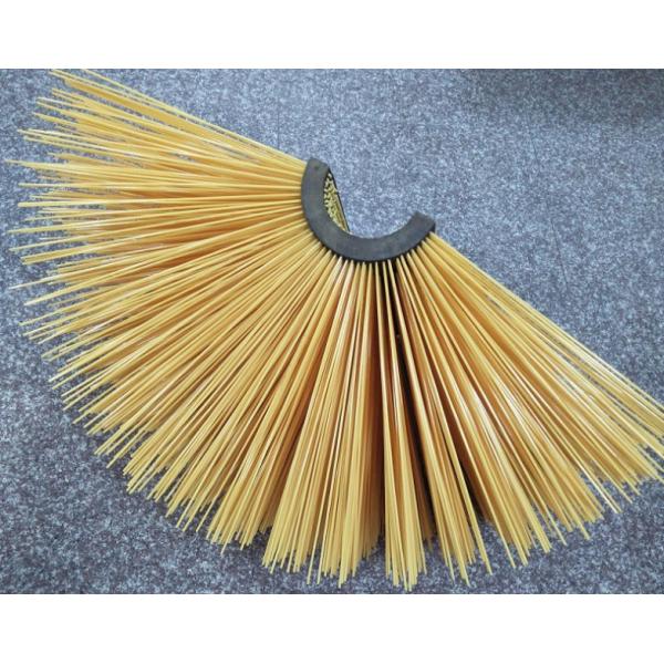 Rodillo de nylon amarillo del cepillo de la combinación del semicírculo de 500*900m m para el cepillo de acero de limpieza del rodillo del cepillo de la máquina del chorreo con granalla