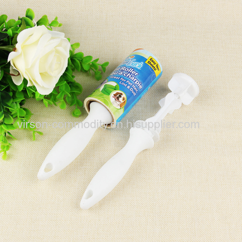 Extra Sticky Pet Hair Lint Roller with Spiral cut sheets