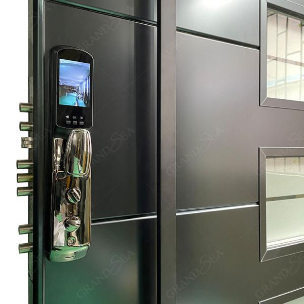 American Style Entrance Door Security Door Aluminum Glass Door