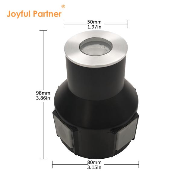 3W IP67 Garden Stair Lights RGB3in1 Aluminum Housing Stainless Steel Front Cover With Two Years Warranty