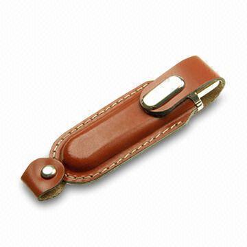 Memoria USB AT-030A del cuero del regalo de la promoción
