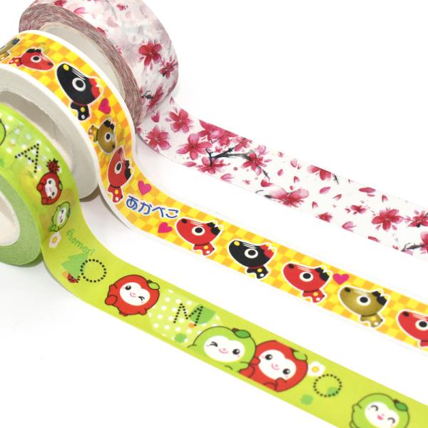 Красочная Writable коробка бумажной ленты Washi нестандартной конструкции Китая водоустойчивая установила в большую часть