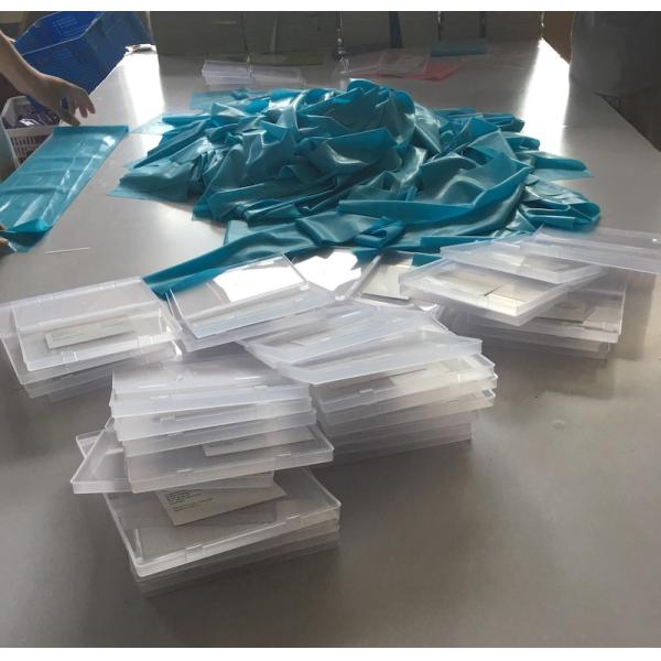 Диапазон простирания голубой эластичной резиновой ленты фитнеса TPE эластичный 2400X150X0.35mm