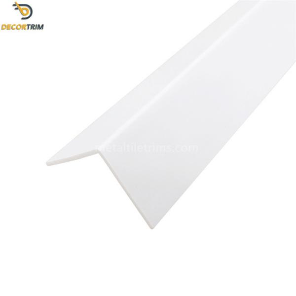 Plastic PVC Wall Corner Protector Strips L Shape Pure White 50mm Size