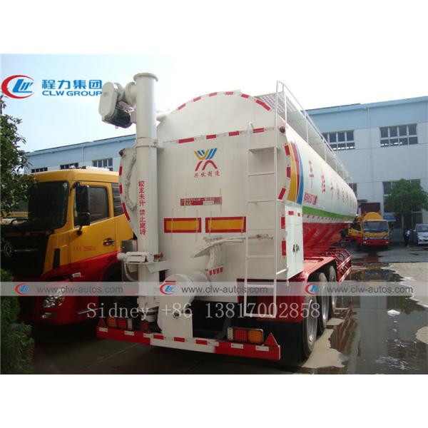 3 caminhão de entrega da alimentação do volume do eixo 63CBM com o tanque da espessura 4mm