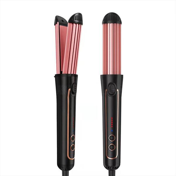 2 In 1 PTC Plate Culing Hair Straightener Multifunctional Adjustable Temperature