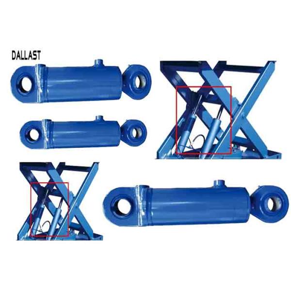 Hydraulic Mobile Scissor Lift Cylinder Double Acting Stroke 600 mm for Industry