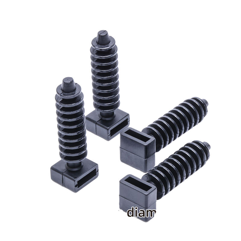Durable Tie Wrap Mounts Environmental Resistance For Household