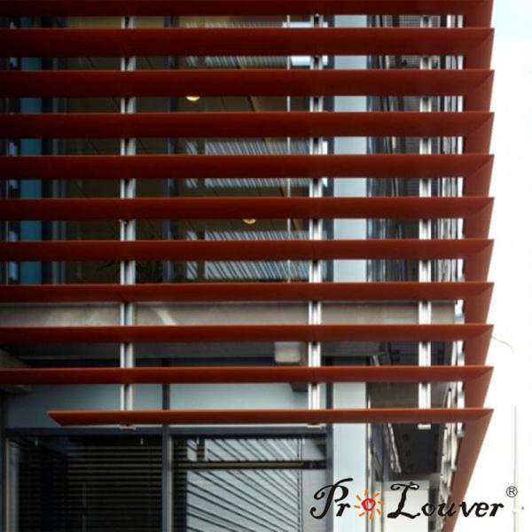 Aluminum Aerobrise Sun Louvres, External Aluminum Sun Louver facade