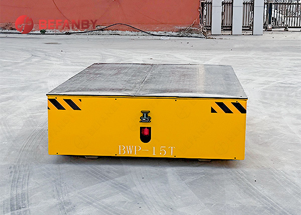 15T Load Capacity Trackless Transfer Cart with PU Wheels and Remote Control for Industrial Use
