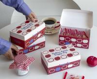 Boîtes en papier pliables imprimées sur mesure pour collations, friandises et emballages festifs