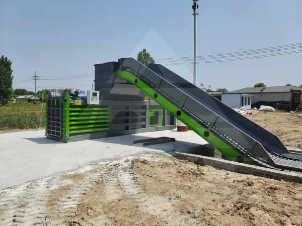 100 Ton 200 Ton Automatic Cardboard Baler 22KW Hydraulic Scrap Baling Press