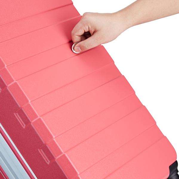 22 26 pouces PC en aluminium coffre dur Valige sans fermeture à glissière Sac de voyage avant ouvert Fonction de bagages durables Ensemble de 2 pièces pour l'extérieur