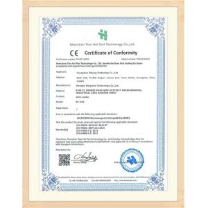 Xianghe Kingcave Technology Co., Ltd Certificaciones