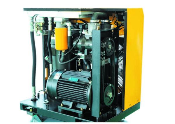 Tanque portátil elétrico combinado longa vida do compressor de ar 11kw do parafuso 15hp - tempo