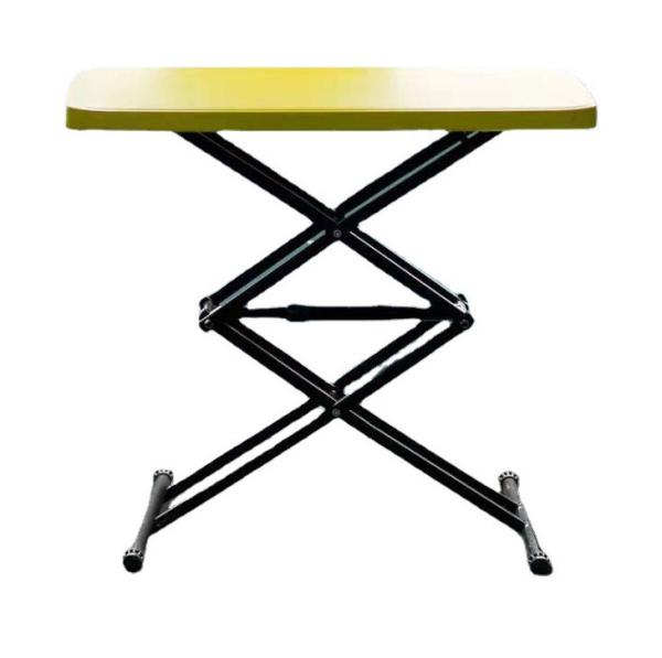 Mesa de café dobrável estilo luxuoso Mesa de madeira ajustável em altura para sala de estar