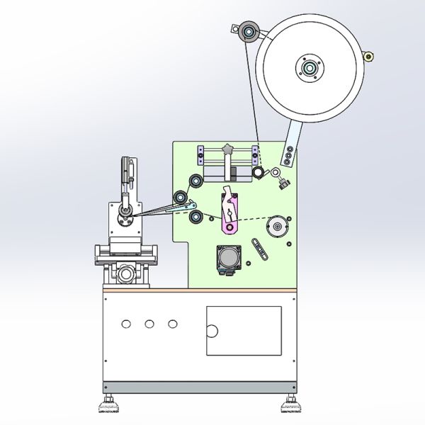 Semi Automatic Desktop Conical Cups Labeling Machine Coffee Ice Cream And Milk Cups Label Sticker Machine