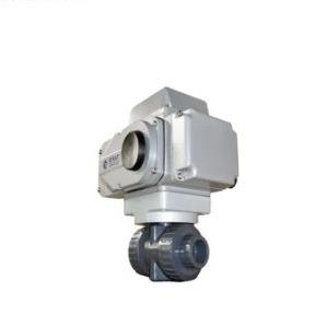 AC220V DC24V IP67 Soft Seat Ball Valve Motorized Electric PVC True Union Ball Valve