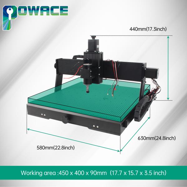 3 Axis 4540 Plus CNC Engraving Machine 500W For Woodworking Metal Square Linear