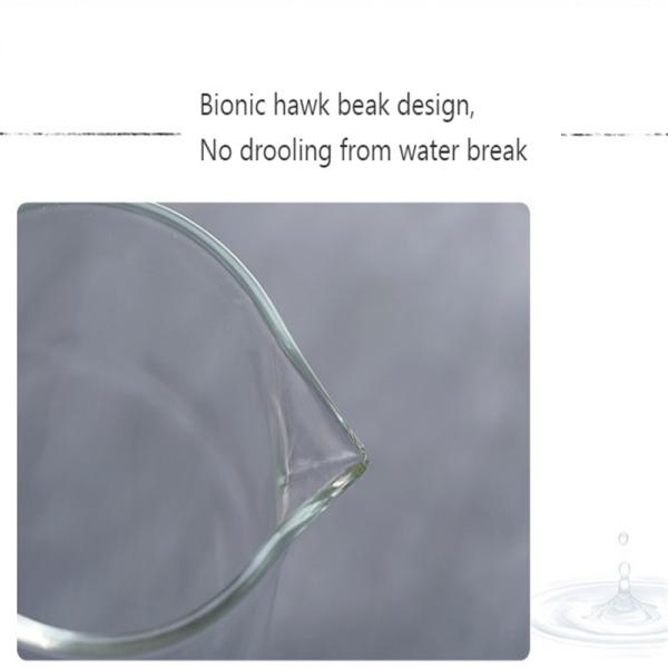 Household Juice Zapper with Thickened High Borosilicate Glass and Stainless Steel Lid