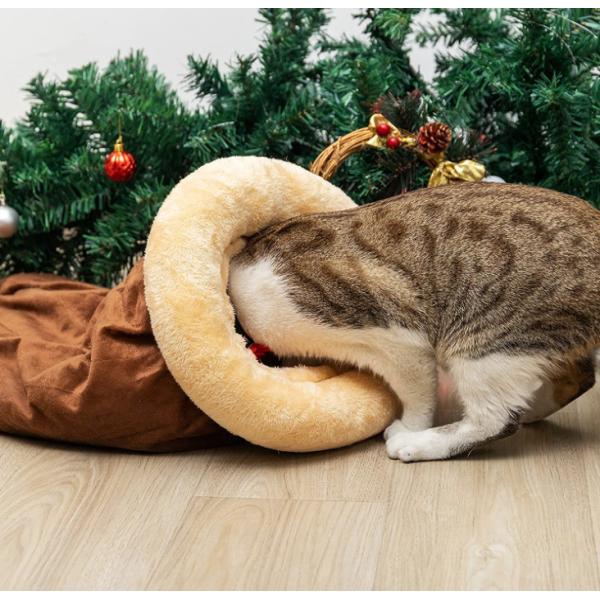 Tiempo frío cubierto caliente de Cat Snuggle Sack Indoor For del paño grueso y suave
