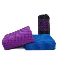 Toalla de playa portátil de encargo de la yoga de la microfibra Mat Anti Slip 40x80