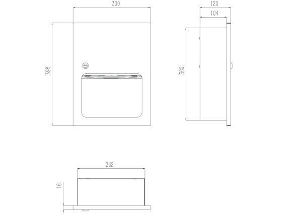 Stainless steel material Factory Wall Mount Toilet Accessories Kitchen Paper Towel Holder Paper Dispenser with lock