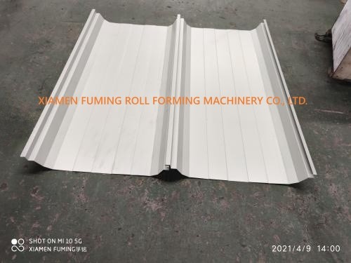 Lock Seam Roof Panel Roll Forming Machine 7.5KW PPGI Material