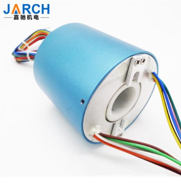 Through Hole Waterproof Slip Ring ID 30mm Customized Bore Aluminium Alloy Housing