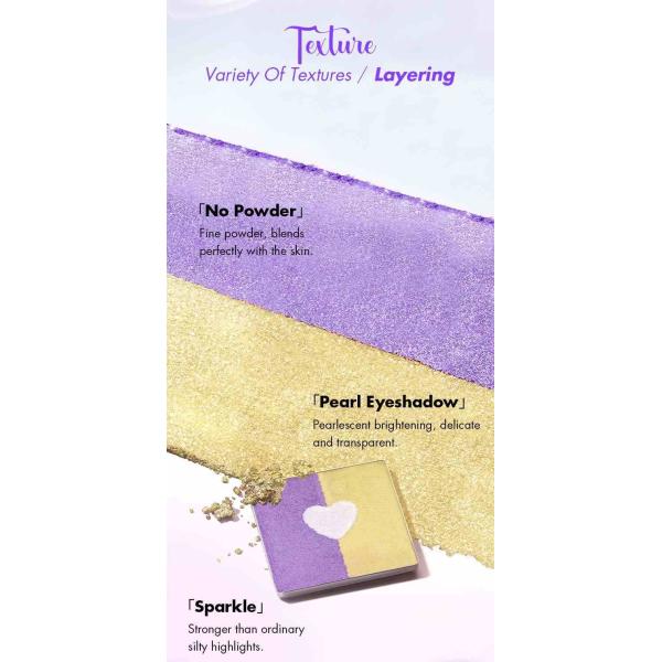 Cruelty Free Duochrome Eyeshadow With Highlight For All Skin Types