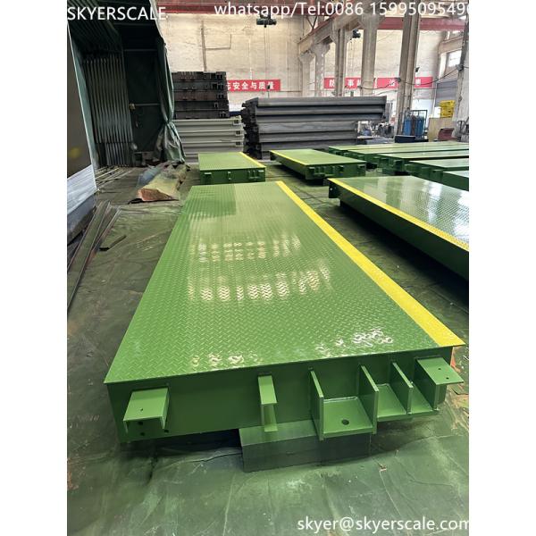 Popular 3m Width 10m Length 60t Heavy-Duty Truck Scales Weighing Weight Bridge Smooth Plate Or Checker Plate Platform