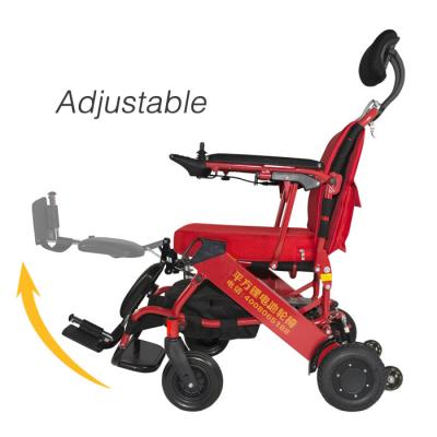 220.46lb vermelho cadeira de rodas compacta de pouco peso de 6 km/h