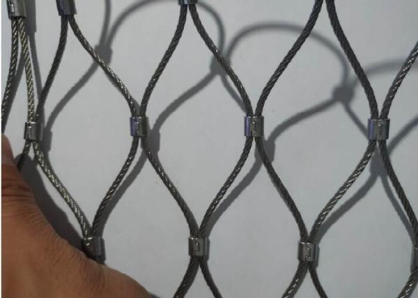 High Strength Flexible Rope Mesh Fatigue Resistance Stainless Steel Ferrule Mesh