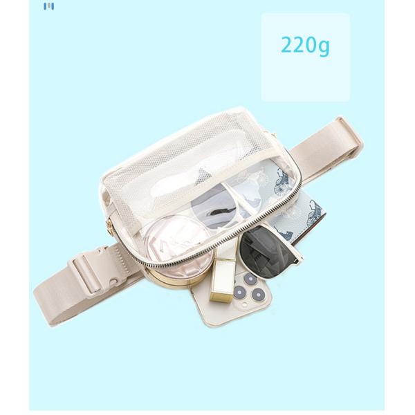 Customized Tote Bag Durable and Transparent Slant Cross Waist Pack for Outdoor Sports