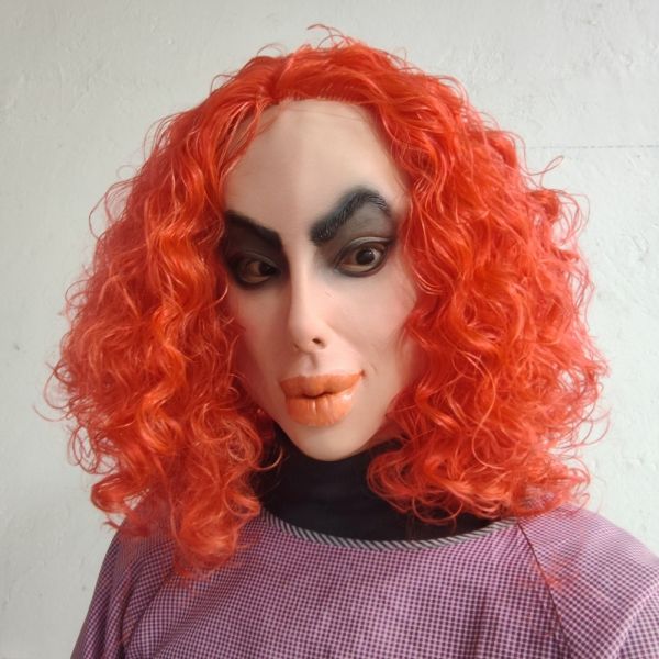 Latex Fantasy Mask for Theatrical Use - One Size Fits Most and Lightweight at 280g