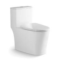 Toilette en une pièce allongée en céramique à basse réserve en siphonic en une pièce