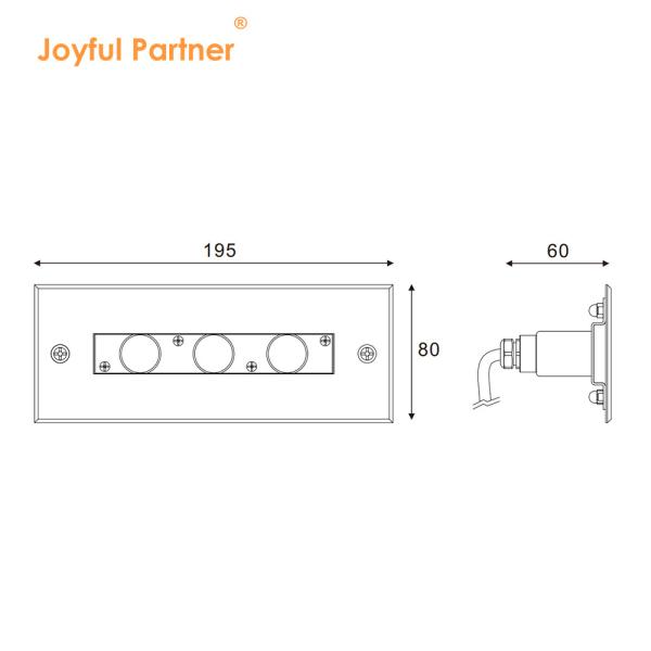 Recessed Underwater Linear Light Stainless Steel 316L 2Years Warranty Outdoor Housing