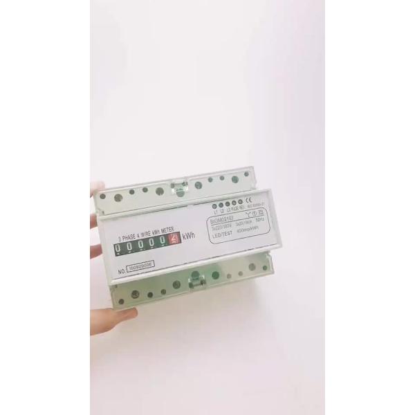 Single phase din rail electronic analog energy meter