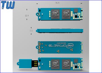 PVC Material Open Your Mind Unique Custom USB Flash Drive Multi Capacity