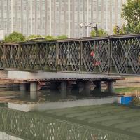 Pont portable revêtu ou galvanisé / pont à poutre en acier Q345B