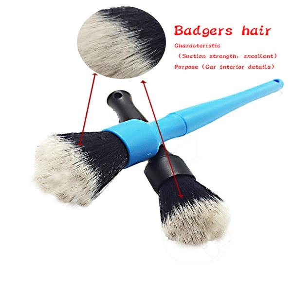 Новый набор автомобиля 2 ПК отсутствие полинянного набора щетки ультра мягкого синтетического автомобиля волос детализируя