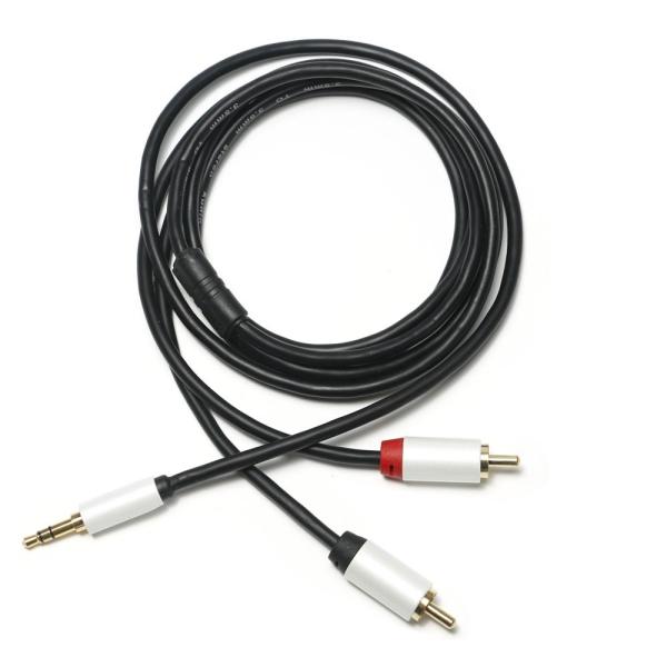 3,5 RCA соединителя 1M 2M 3M раковины металла кабеля 2/1 mm цифров аудио белых покрытых золотых для аудио автомобиля Soundbar