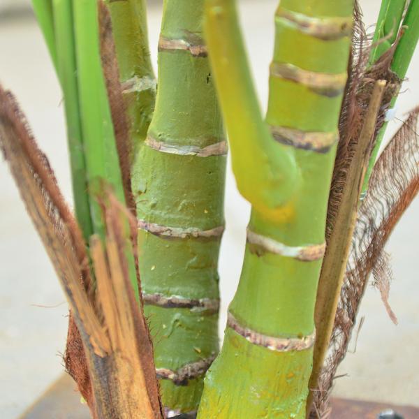 Palm Plant Artificial Giant Kentia Palm Cluster - 11.8ft Commercial-Grade W/Anti-Theft Tech (Multi-Trunk)