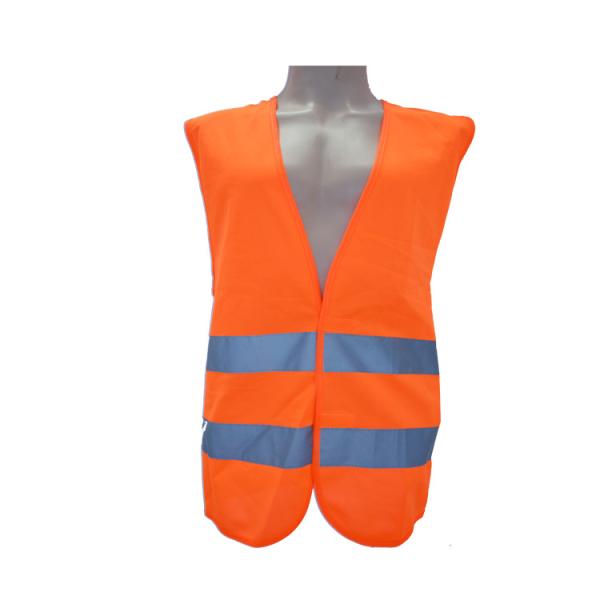 Hola ropa anaranjada del deber del chaleco EN20471 del color de Vis Safety Vest Road Workers