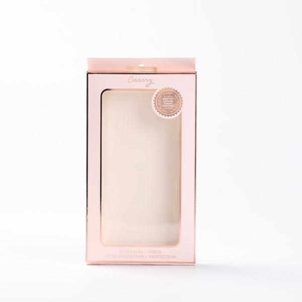 Custom Design Phone Case Packaging Box Window Package Cardboard Boxes White With Hang Hole