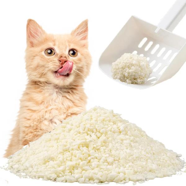 Longueur 3-15mm Granules avec Cassava Cat Litter clé pour nettoyer et frais à la maison