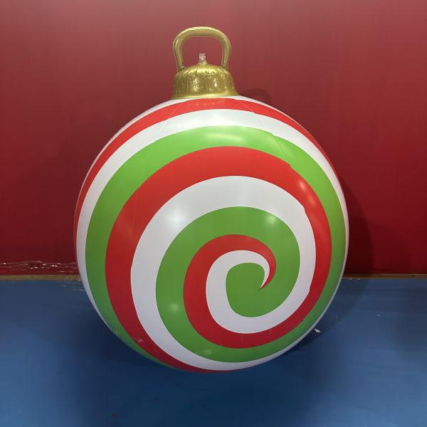 Inflatable Christmas Tree: Festive Decor with Colorful Ornaments & Star Topper—Portable, Quick-Inflate Holiday Decoration for Home/Parties