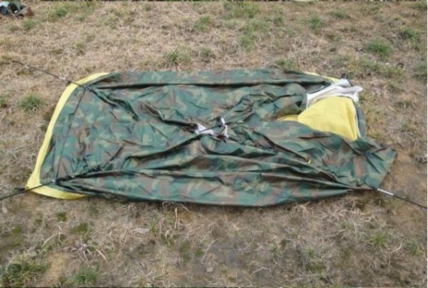 Single Person One Door Camouflage Travel Dome Tent Army Color Camping Tent(HT6009)